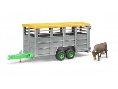Bild zu Bruder Viehtransportanhänger Tiertransporter mit 1 Kuh