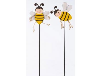 Bild zu 2 Stück Blumenstecker Biene Gartenstecker für Blumentopf oder Gartendekoration