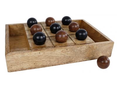 Bild zu Deluxe Tic Tac Toe Spiel aus Holz 30 x 24 x 4,5 cm Spiel und Dekoration