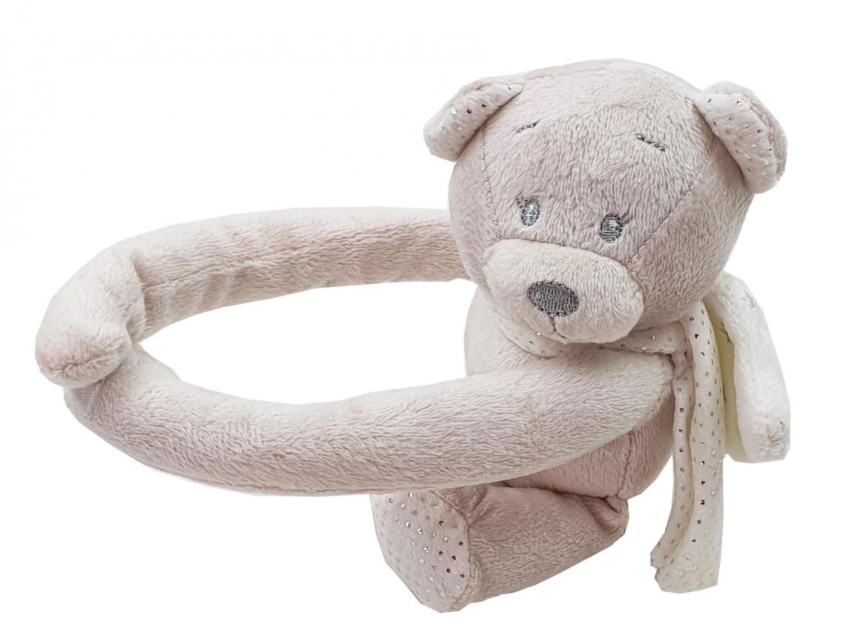Preissturz » Baby Kuscheldecke beige Teddy Gutes Schutzengel günstiger Klammer mit Plüschfigur Babydecke 