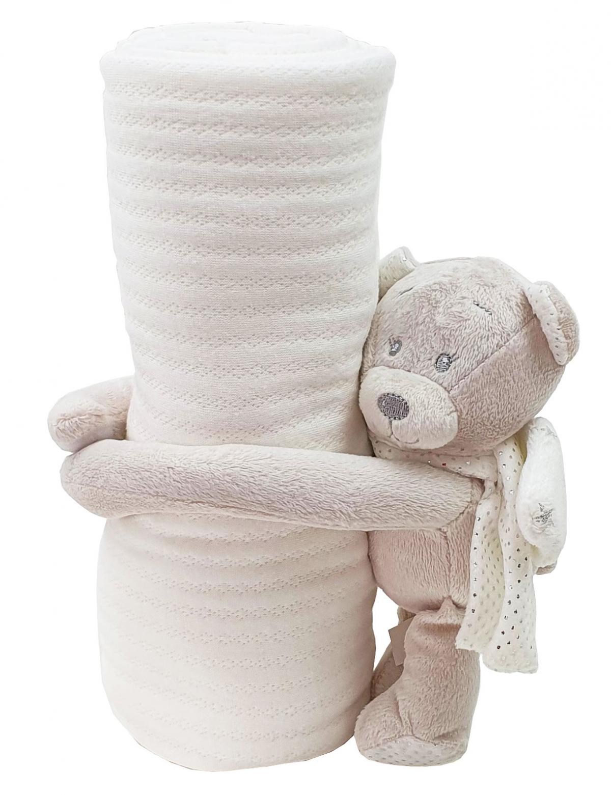 Gutes Klammer mit Preissturz » | Babydecke Schutzengel günstiger Plüschfigur Teddy Baby Kuscheldecke beige