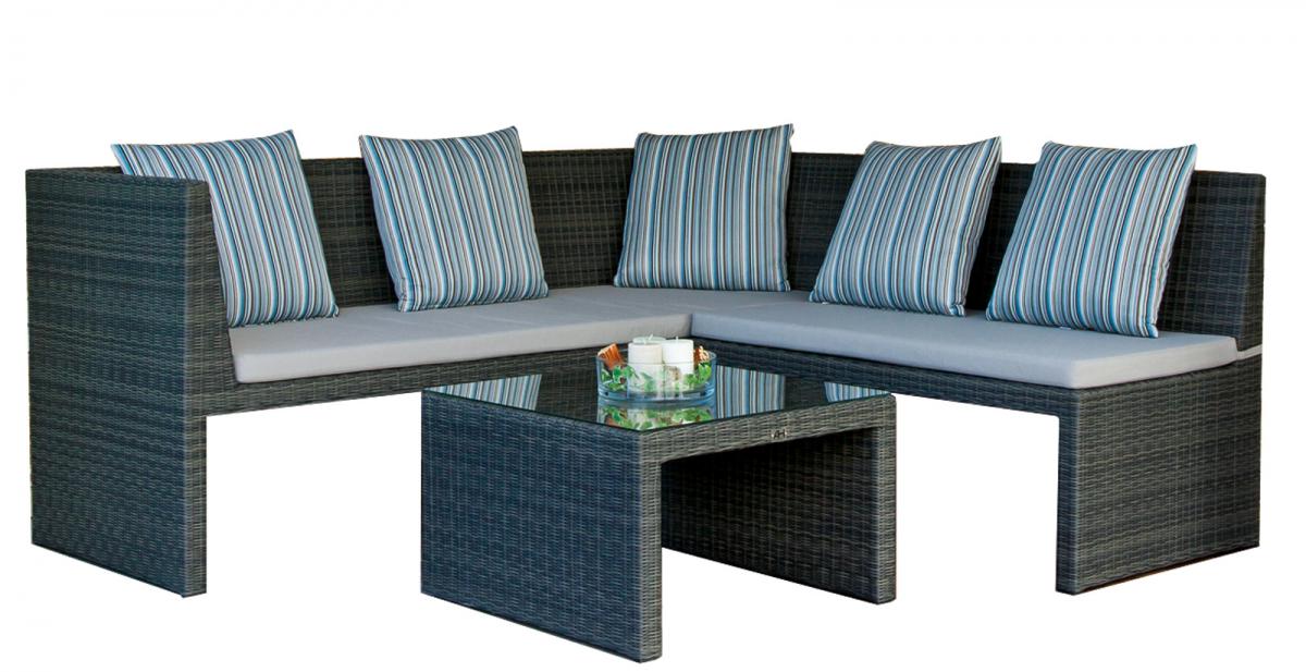 Preissturz » Chillzone Eckbank Rattan Bank Lounge Samari